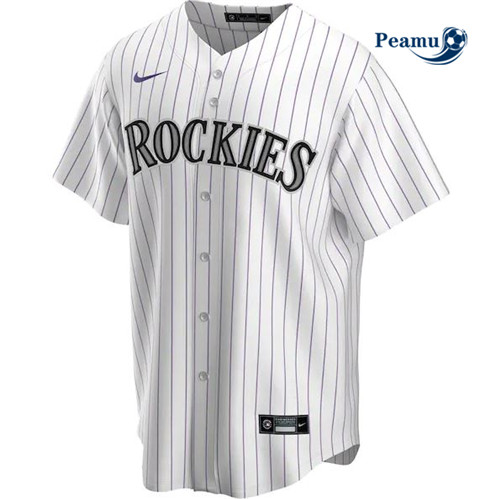 Peamu - Maillot foot Colorado Rockies - Blanc p3235