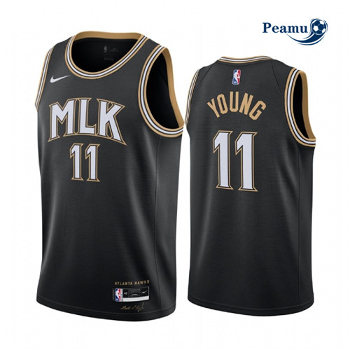 Peamu - Maillot foot Trae Young, Atlanta Hawks 2020/21 - MLK City Edition p3274