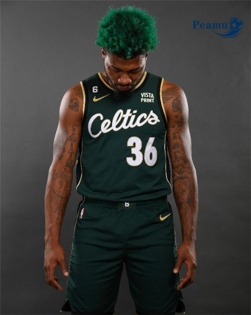 Peamu - Maillot foot Marcus Smart, Boston Celtics 2022-2023/23 - Édition Ville p3281