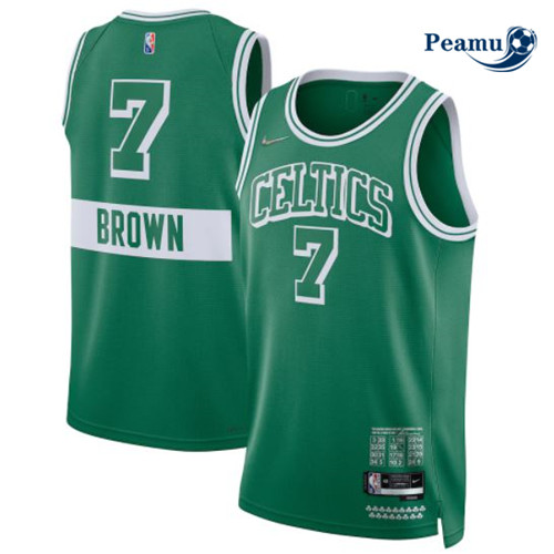 Peamu - Maillot foot Jaylen Brown, Boston Celtics 2021/22 - City Edition p3283