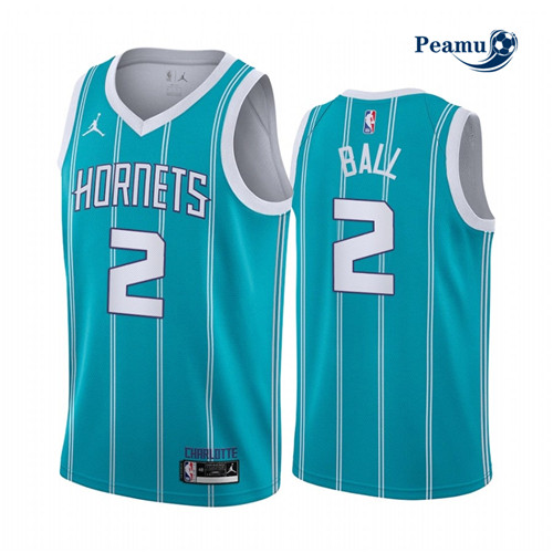 Peamu - Maillot foot Lamelo Ball, Charlotte Hornets 2020/21 - Icon p3334