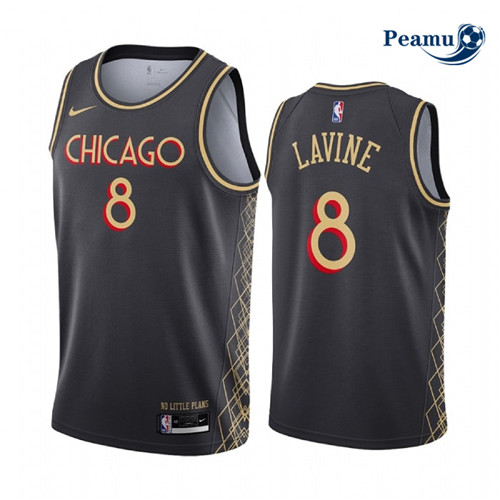 Peamu - Maillot foot Zach LaVine, Chicago Bulls 2020/21 - City Edition p3345