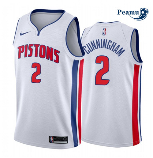 Peamu - Maillot foot Cade Cunningham, Detroit Pistons 2020/21 - Association p3375