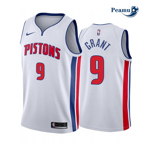 Peamu - Maillot foot Jerami Grant, Detroit Pistons 2020/21 - Association p3383