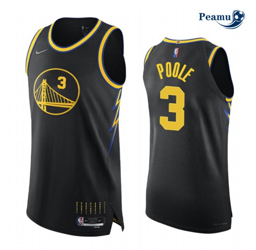 Peamu - Maillot foot Jordan Poole, Golden State Warriors 2021/22 - City p3397