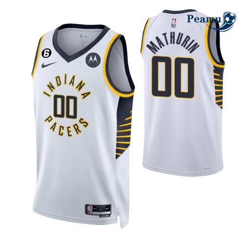 Peamu - Maillot foot Bennedict Mathurin, Indiana Pacers 2022-2023/23 - Association p3430