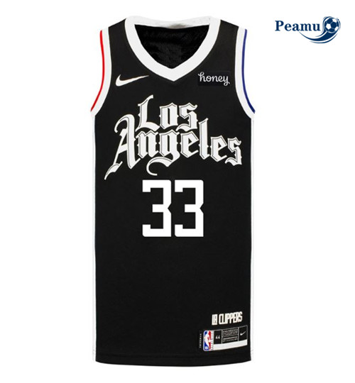 Peamu - Maillot foot Nicolas Batum, Los Angeles Clippers 2020/21 - City Edition p3442
