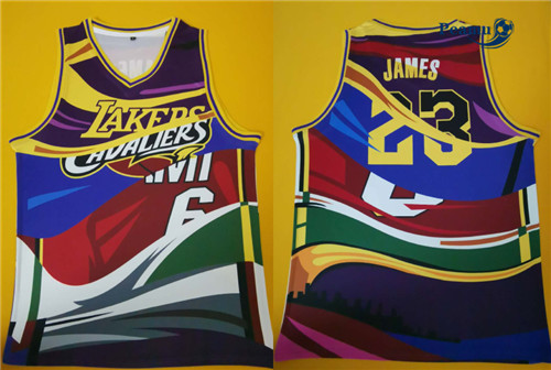 Peamu - Maillot foot LeBron James, 'Mashup' 2020 Jersey p3466