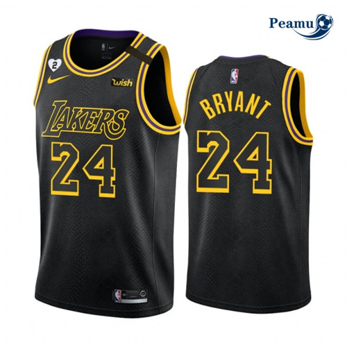 Peamu - Maillot foot Kobe Bryant, Los Angeles Lakers 'Noir Mamba' p3472