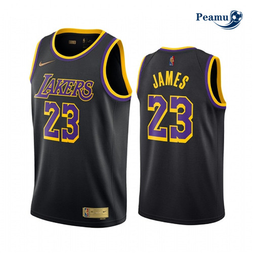 Peamu - Maillot foot LeBron James, Los Angeles Lakers 2020/21 - Earned Edition p3478