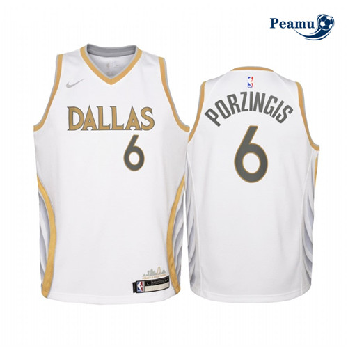 Peamu - Maillot foot Kristaps Porzingis, Mavericks Dallas 2020/21 - City Edition p3489