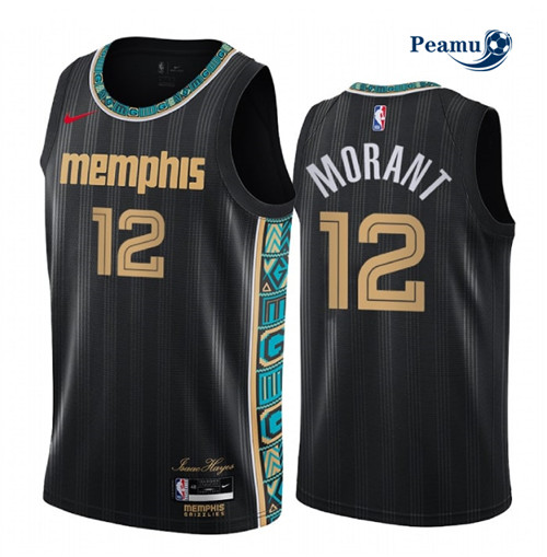 Peamu - Maillot foot Ja Morant, Memphis Grizzlies 2020/21 - City Edition p3497