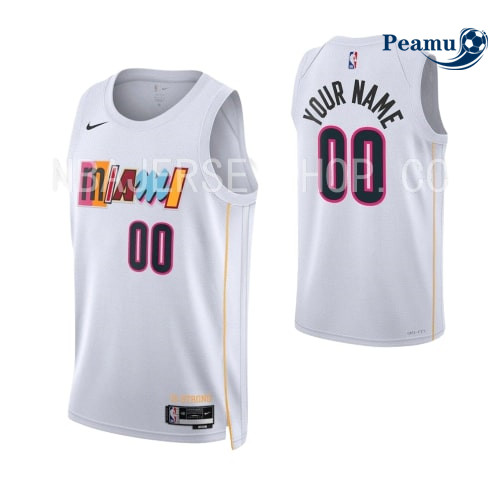 Peamu - Maillot foot Custom, Miami Heat 2022-2023/23 - City p3498