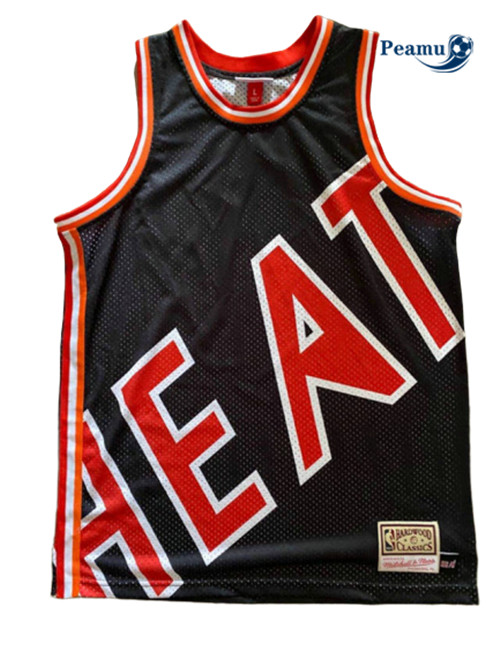 Peamu - Maillot foot Miami Heat - Mitchell & Ness 'Big Face' p3501