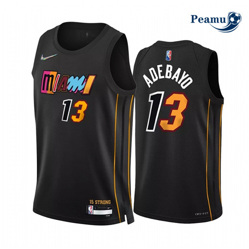 Peamu - Maillot foot Bam Adebayo, Miami Heat 2021/22 - City Edition p3502