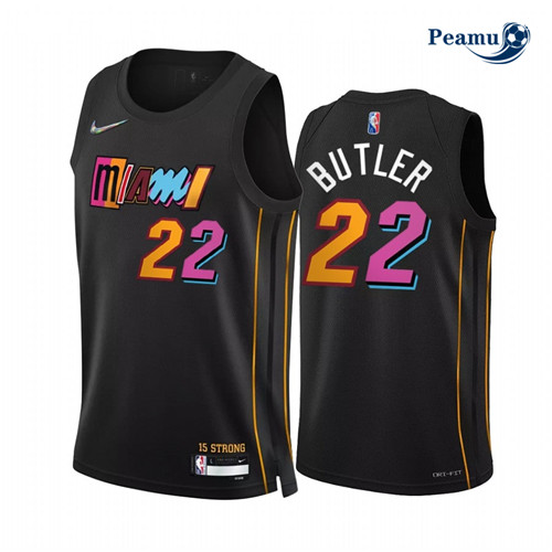 Peamu - Maillot foot Jimmy Butler, Miami Heat 2021/22 - City Edition p3504