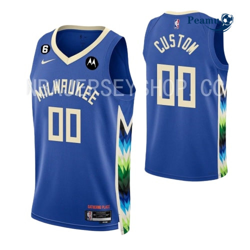 Peamu - Maillot foot Custom, Milwaukee Bucks 2022-2023/23 - City p3522