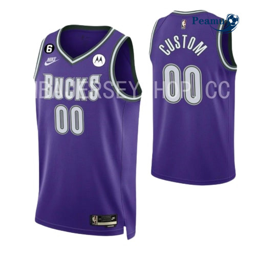 Peamu - Maillot foot Custom, Milwaukee Bucks 2022-2023/23 - Classic p3523