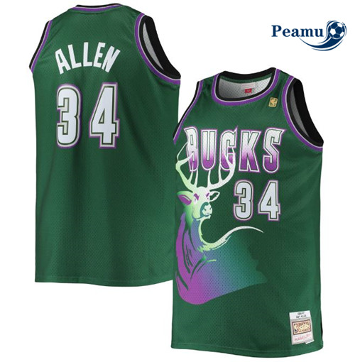 Peamu - Maillot foot Ray Allen, Milwaukee Bucks - Hardwoord Classics p3533