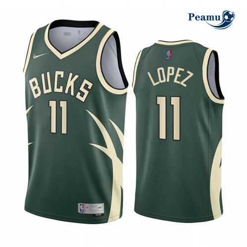 Peamu - Maillot foot Brook Lopez, Milwaukee Bucks 2020/21 - Earned p3538