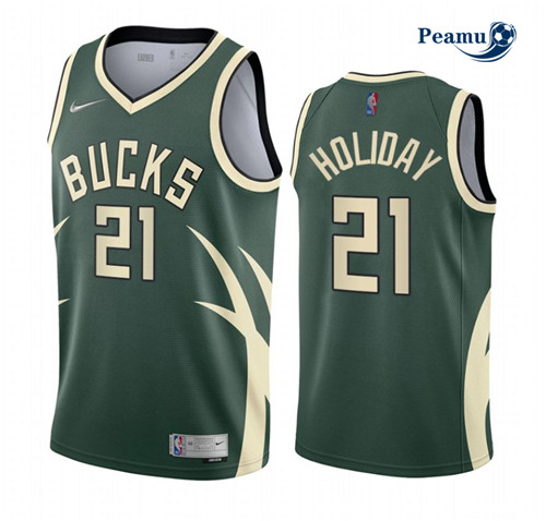 Peamu - Maillot foot Jrue Holiday, Milwaukee Bucks 2020/21 - Earned p3539