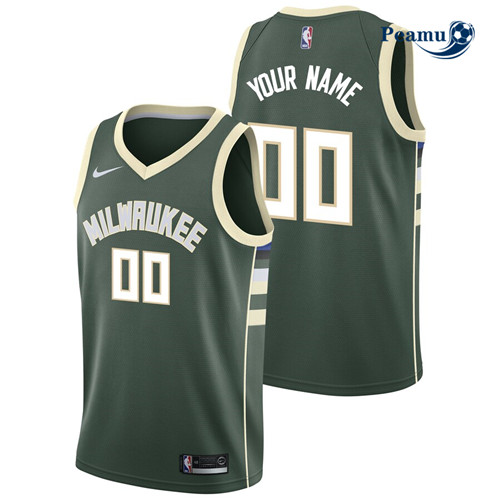 Peamu - Maillot foot Custom, Milwaukee Bucks - Icon Edition p3542