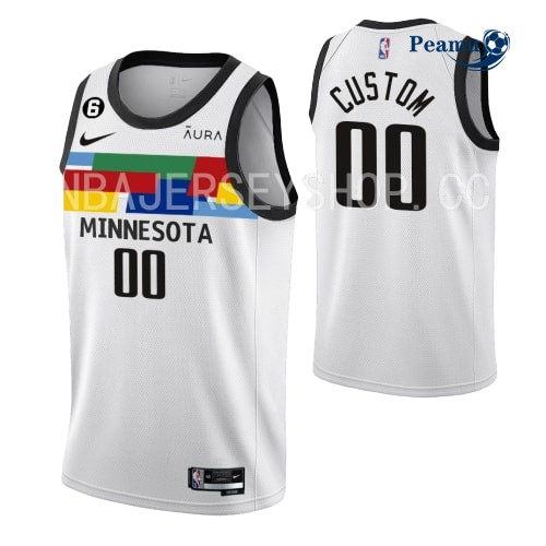 Peamu - Maillot foot Custom, Minnesota Timberwolves 2022-2023/23 - City p3548