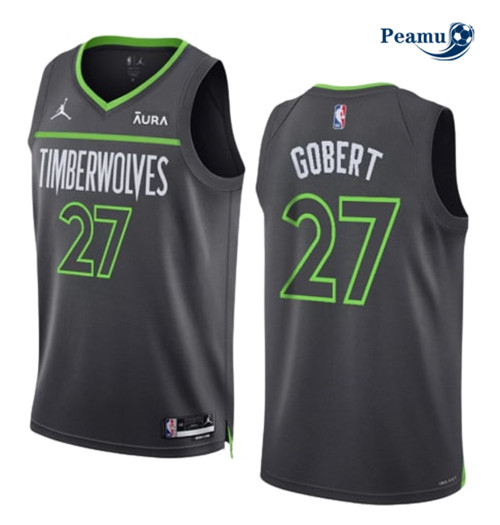 Peamu - Maillot foot Rudy Gobert, Minnesota Timberwolves 2022-2023/23 - Statement p3557