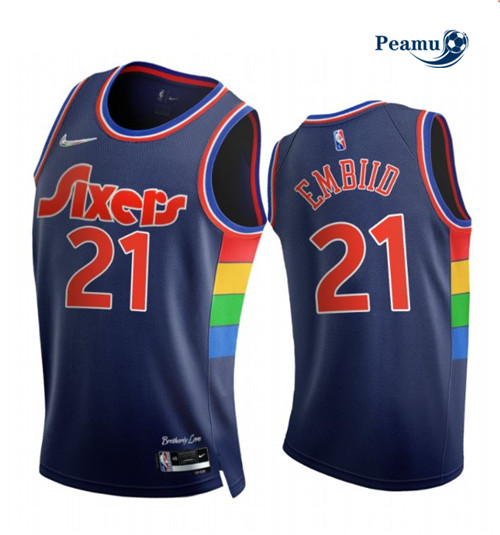 Peamu - Maillot foot Joel Embiid, Philadelphia 76ers 2021/22 - City Edition p3619