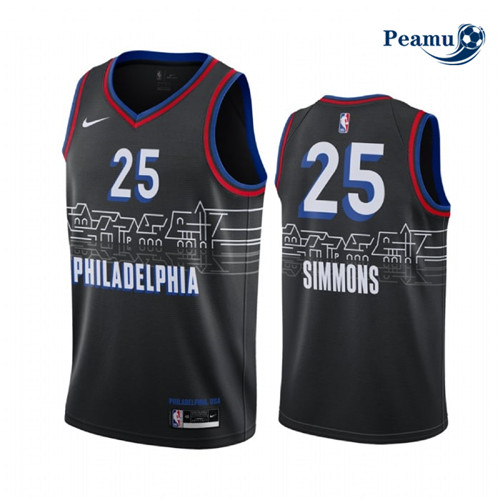 Peamu - Maillot foot Ben Simmons, Philadelphia 76ers 2020/21 - City Edition p3622