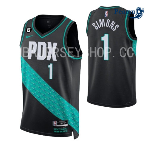 Peamu - Maillot foot Anfernee Simons, Portland Trail Blazers 2022-2023/23 - City p3638