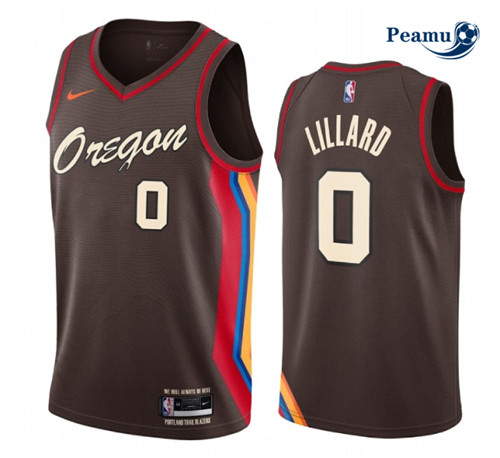 Peamu - Maillot foot Damian Lillard, Portland Trail Blazers 2020/21 - City Edition p3641