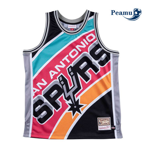 Peamu - Maillot foot San Antonio Spurs - Mitchell & Ness 'Big Face' p3658