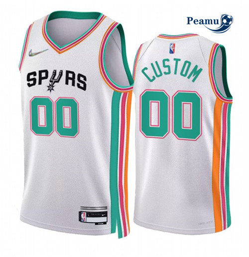 Peamu - Maillot foot Custom, San Antonio Spurs 2021/22 - City Edition p3659
