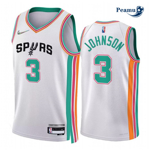 Peamu - Maillot foot Keldon Johnson, San Antonio Spurs 2021/22 - City Edition p3661