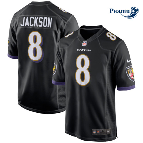Peamu - Maillot foot Lamar Jackson, Baltimore Ravens - Noir p3685