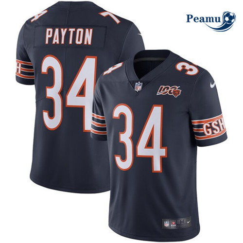 Peamu - Maillot foot Walter Payton, Chicago Bears - Bleu Marine p3767