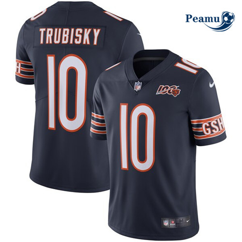 Peamu - Maillot foot Mitchell Trubisky, Chicago Bears - Bleu Marine p3769