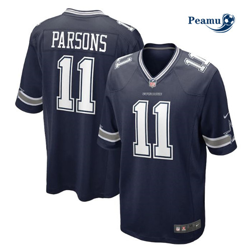 Peamu - Maillot foot Micah Parsons, Dallas Cowboys - Bleu marine p3697