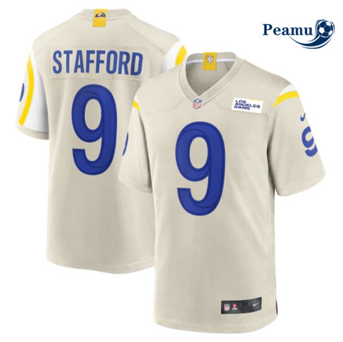 Peamu - Maillot foot Matthew Stafford, Los Angeles Rams - Bone p3718