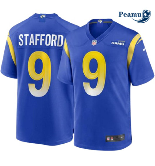 Peamu - Maillot foot Matthew Stafford, Los Angeles Rams - Royal p3719