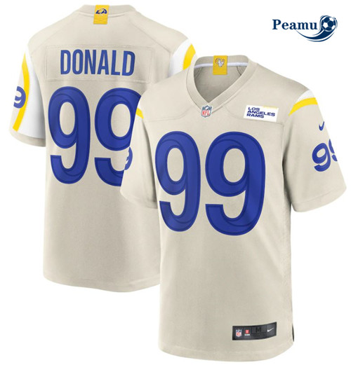 Peamu - Maillot foot Aaron Donald, Los Angeles Rams - Bone p3723