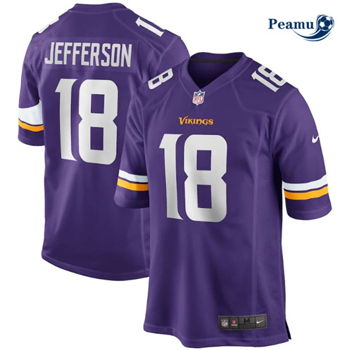Peamu - Maillot foot Justin Jefferson, Minnesota Vikings - Violet p3726