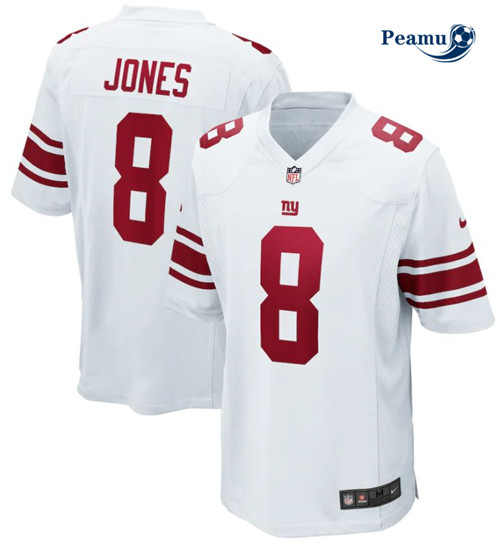 Peamu - Maillot foot Daniel Jones, New York Giants - Blanc p3735