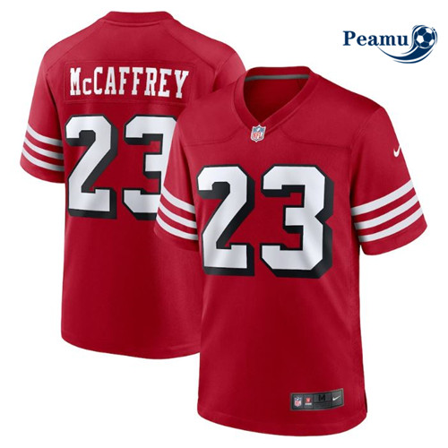 Peamu - Maillot foot Christian McCaffrey, San Francisco 49ers - Scarlet p3748