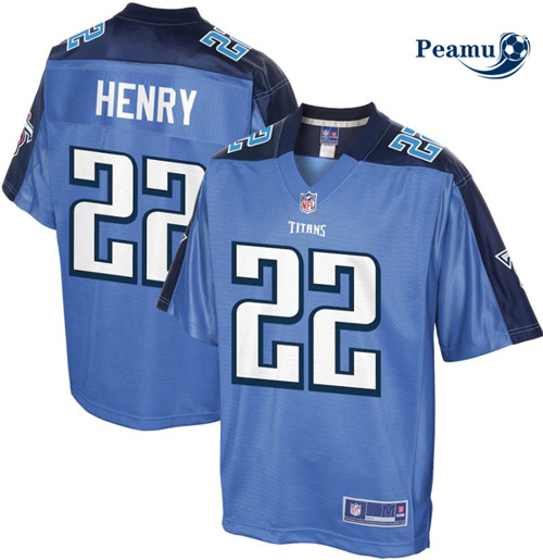 Peamu - Maillot foot Derrick Henry, Tennessee Titans - Bleu Clair p3755