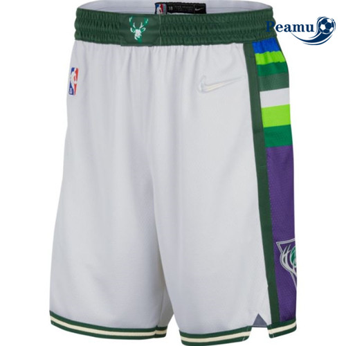 Peamu - Maillot foot Short Milwaukee Bucks 2021/22- Édition Ville p3955