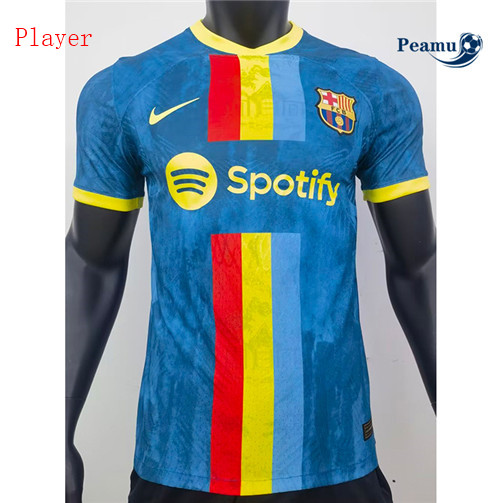 Peamu - Maillot foot Barcelone Player Version Classic Vert foncé 2023-2024 p3106