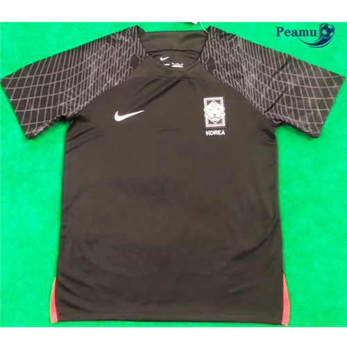 Peamu - Maillot foot Coree Noir 2022-2023 p3148