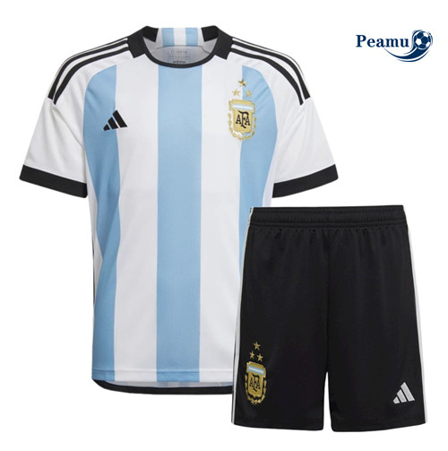 Peamu - Maillot foot Argentine Enfant Domicile 3 stars 2022-2023 p3073